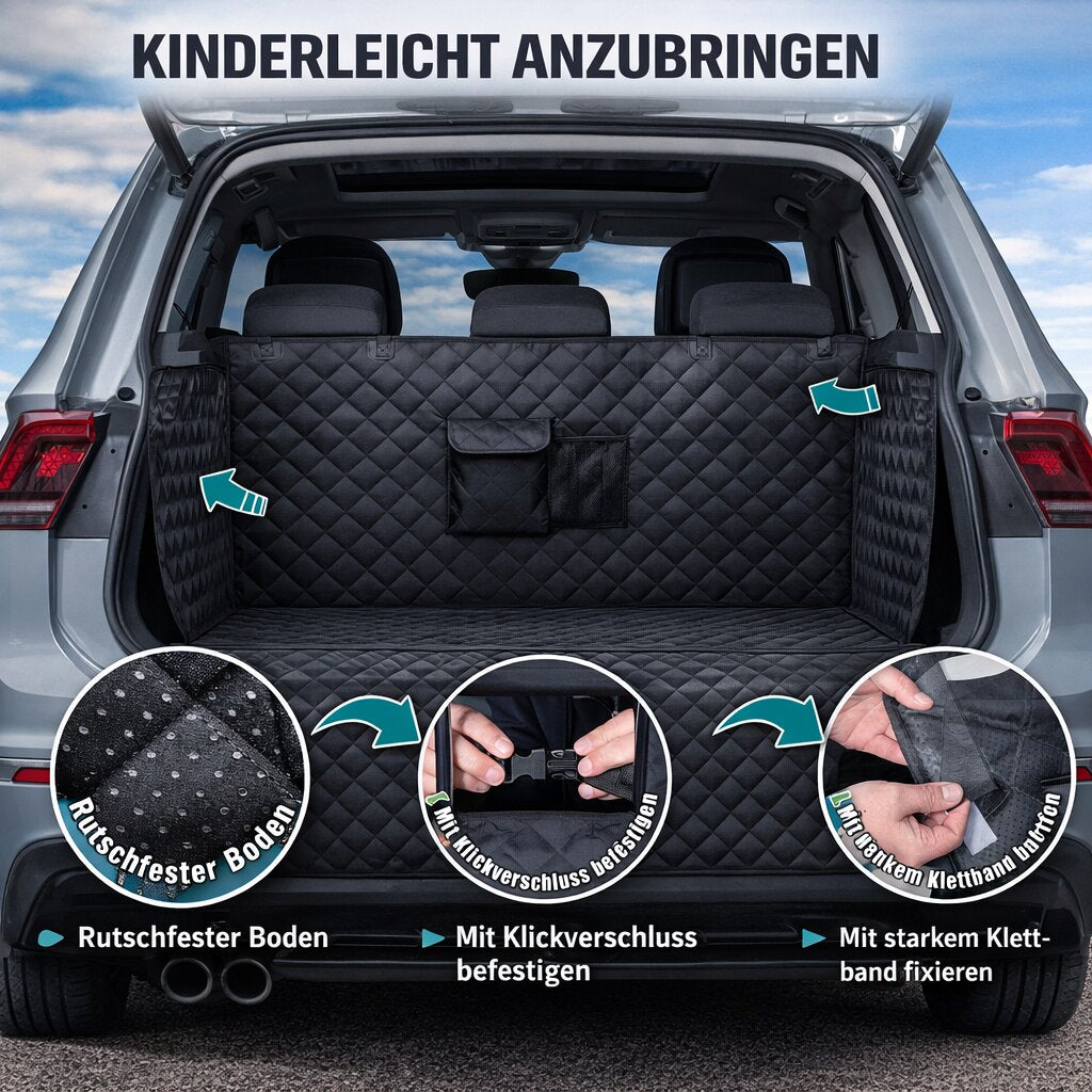 BigDean Haushalt Kofferraumschutz Hund 600D Oxford wasserdicht