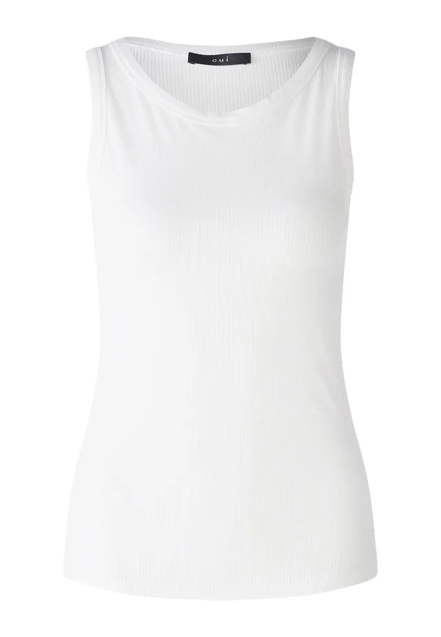 Oui FILIZ Top Damen Viskose Optic White 38