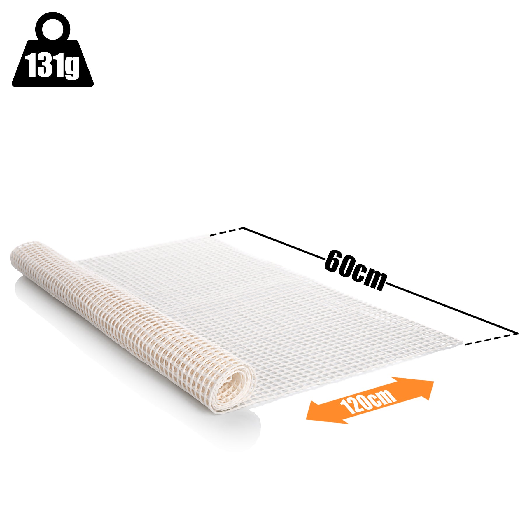 BigDean Haushalt Teppichunterlage 60x120cm Antirutsch zuschneidbar