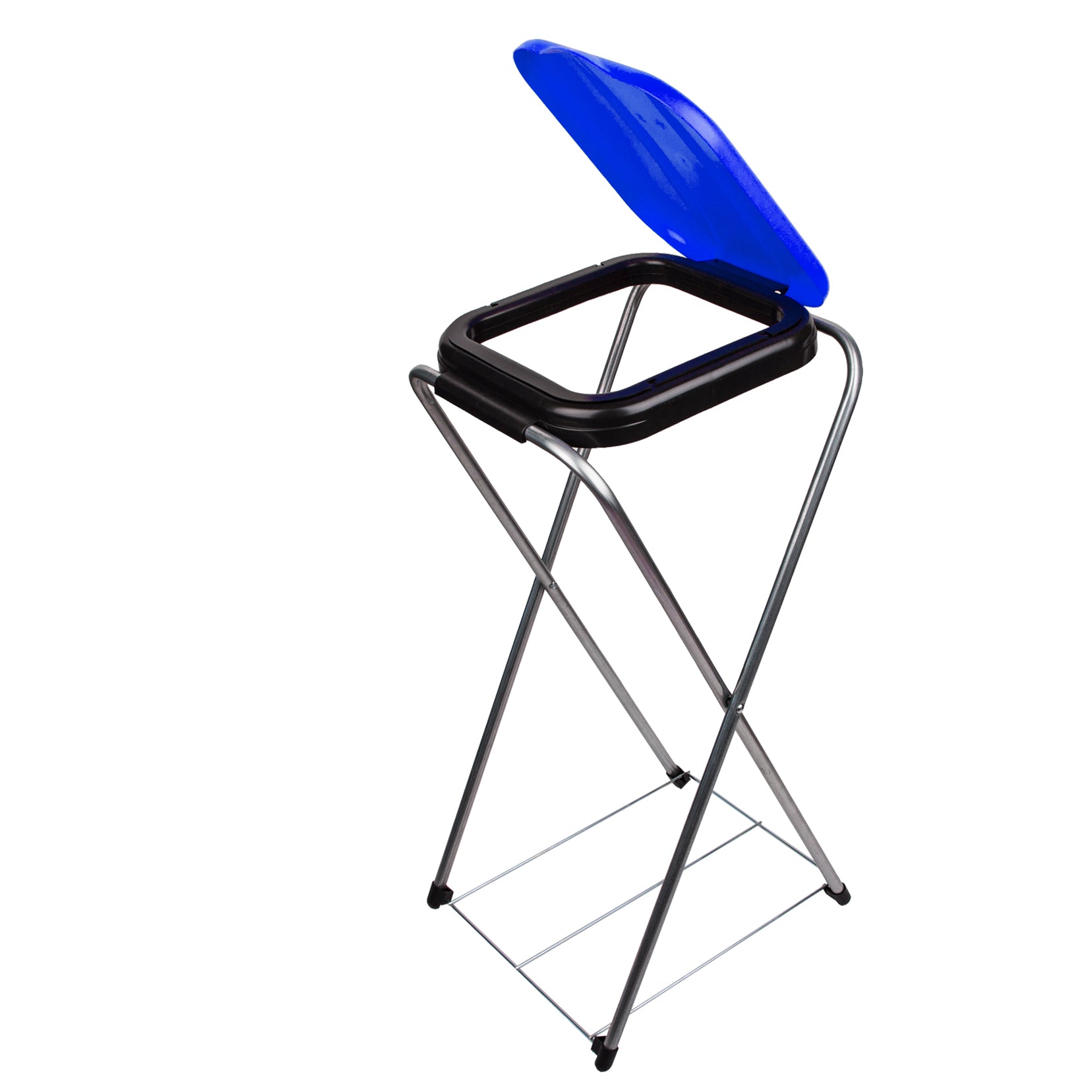 BigDean Müllsackständer EasyFix blau 120L Metall Halter