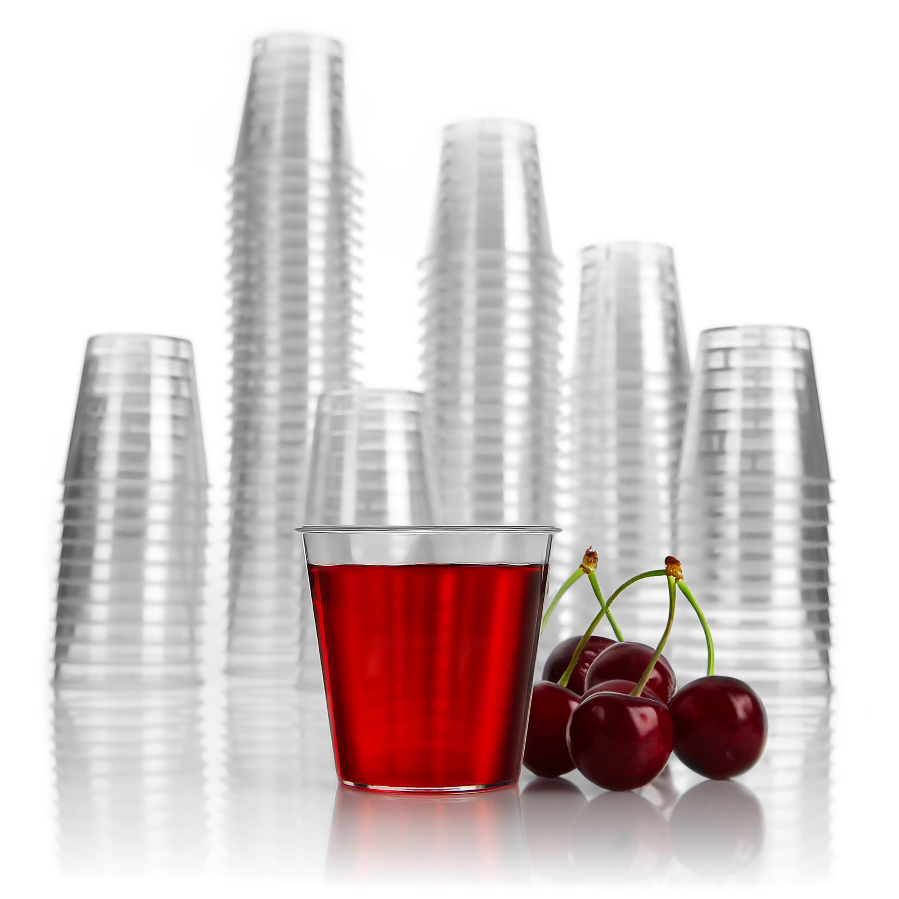 BigDean Küche Schnapsgläser Plastik 3cl Transparent 200 Stück