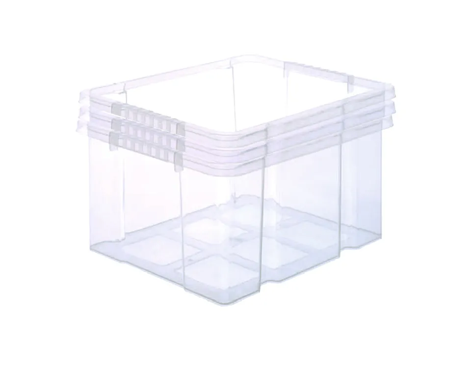 BigDean Aufbewahrung Eurobox 44x35x24 3er stapelbar