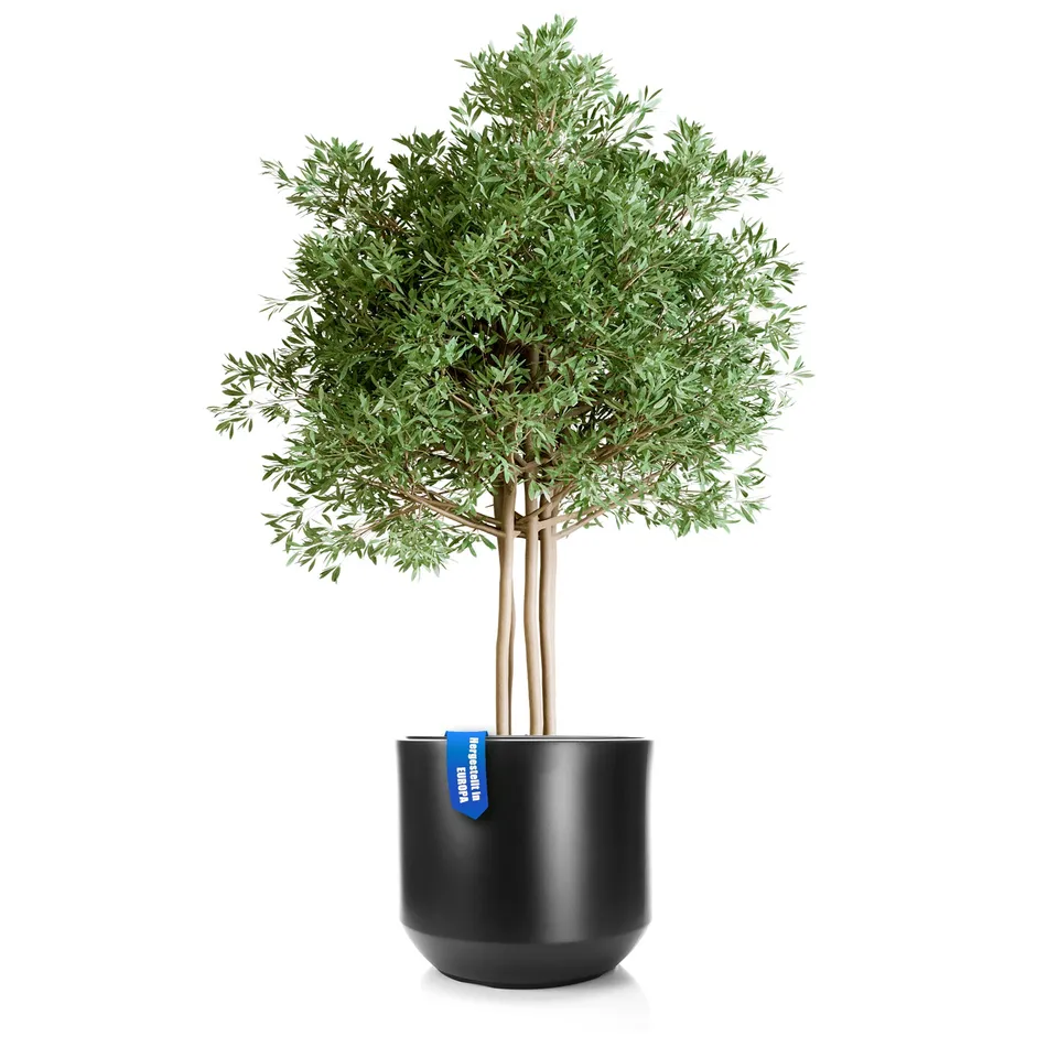 BigDean Blumentopf Style Ø 58 cm Anthrazit Pflanzkübel Innentopf