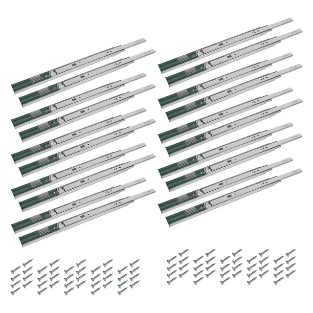 BigDean Werkzeug Schubladenschienen 400mm 10 Paar Softclose