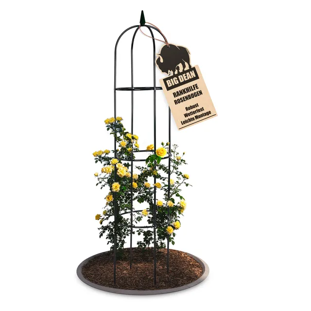 BigDean Garten Rankgitter Metall 1,93 m Obelisk Spalier