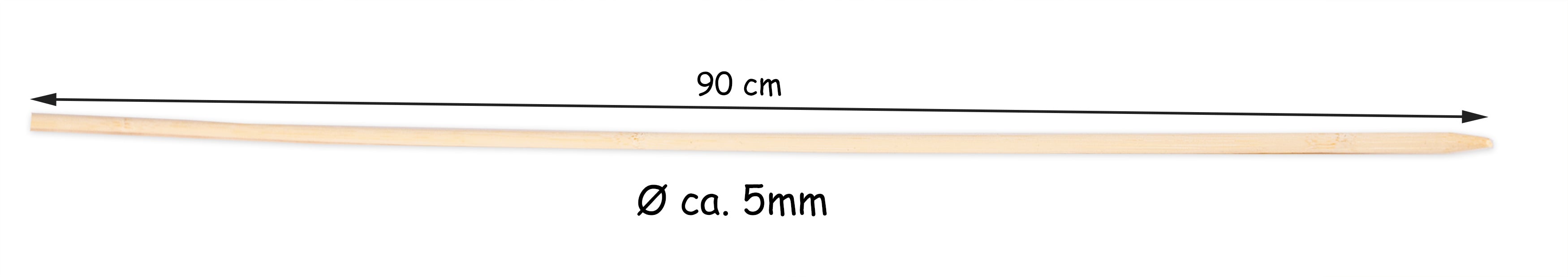 BigDean Garten & Außenbereich 100 Lagerfeuerspieße 90 cm Bambus