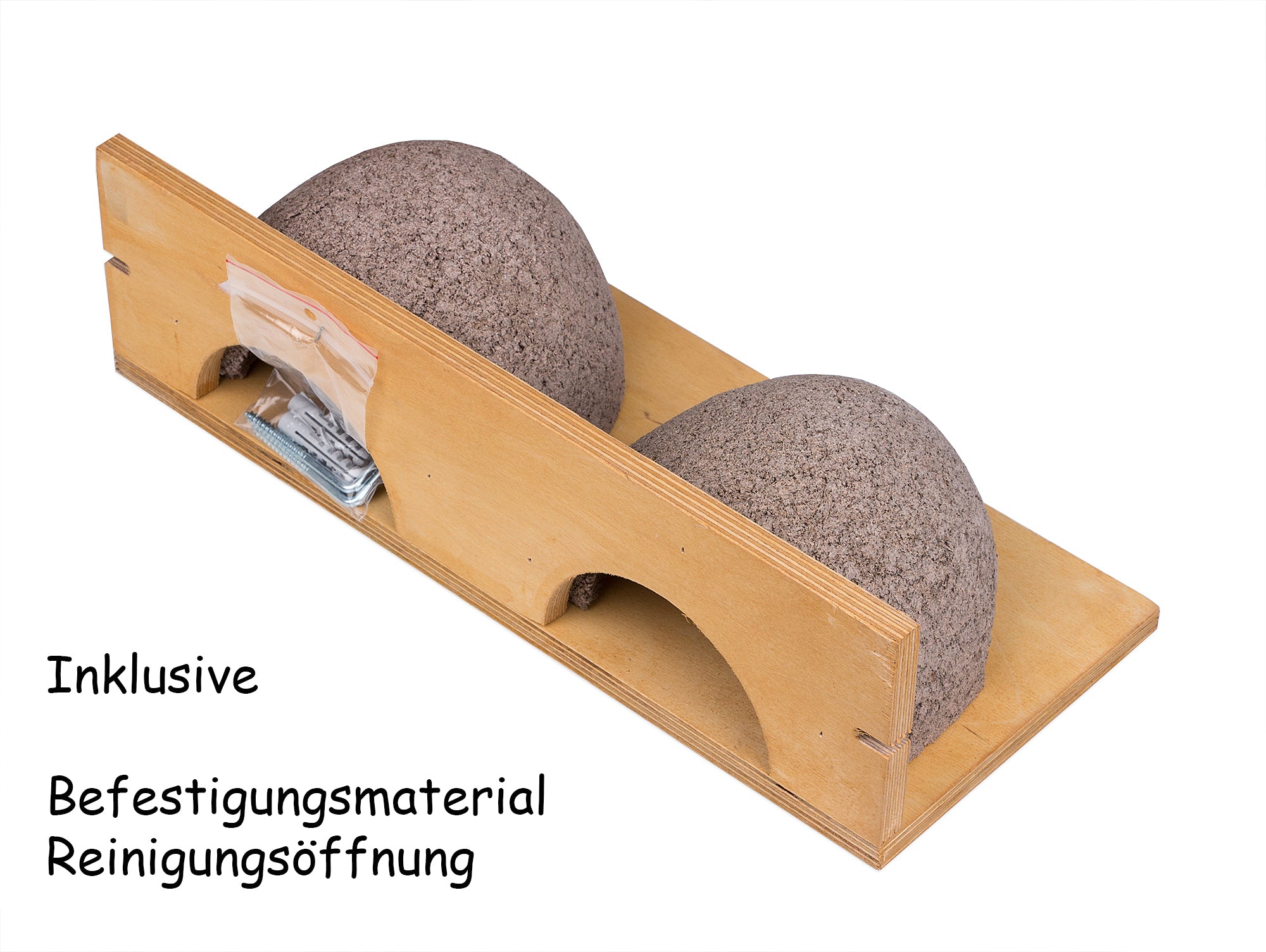 BigDean Schwalbennistkasten Doppelnest Holzbeton Mehlschwalben