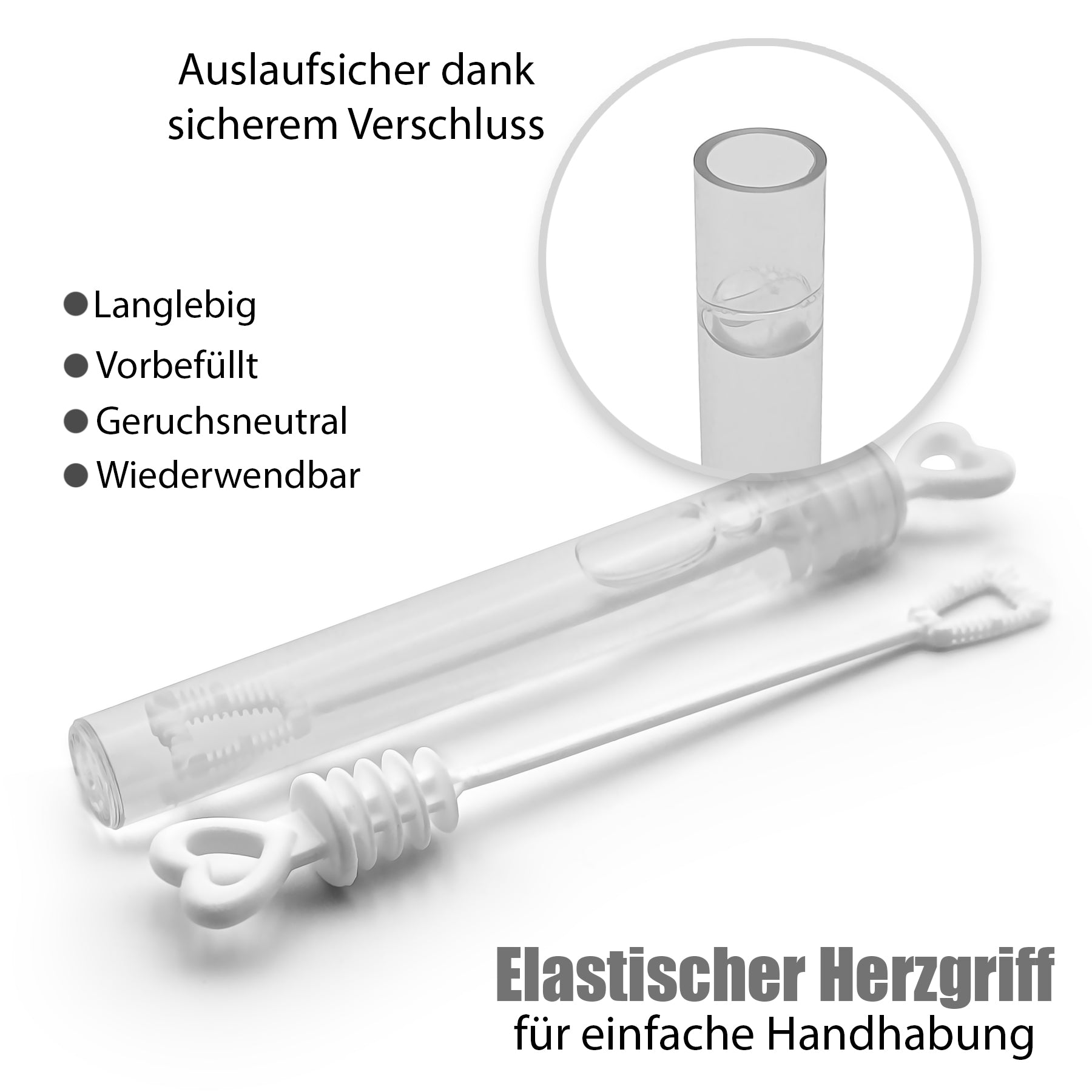 BigDean Haushalt 48 Seifenblasen Hochzeit vorbefüllt Herz