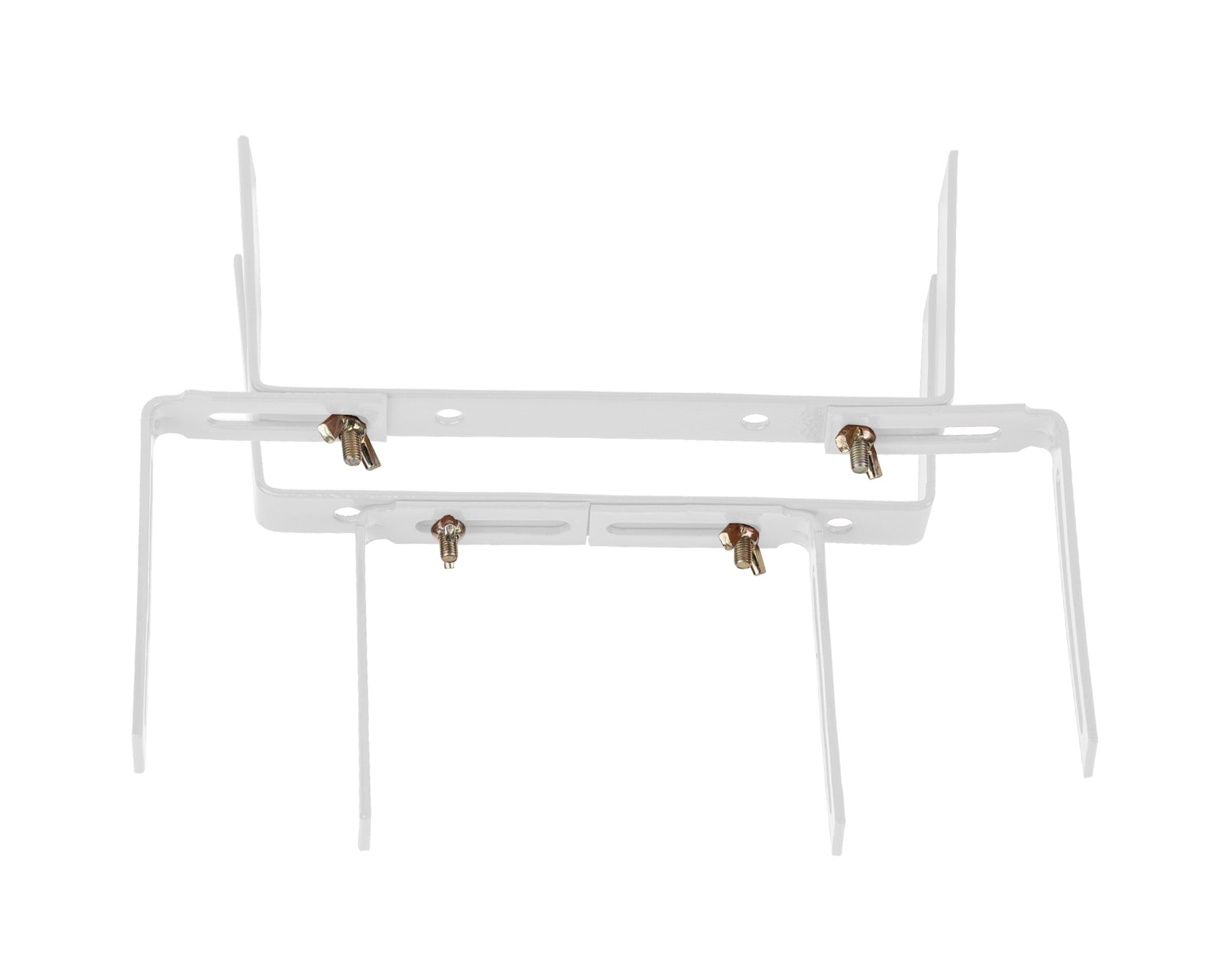 BigDean Blumenkastenhalter weiß H-Form 10 Stück 16cm