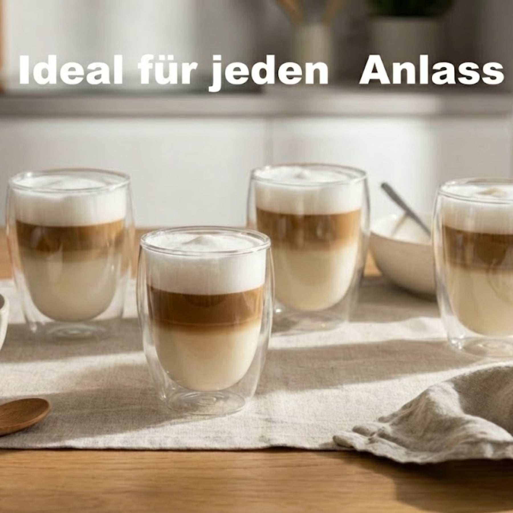BigDean Latte Macchiato Gläser 300ml doppelwandig 2er Set