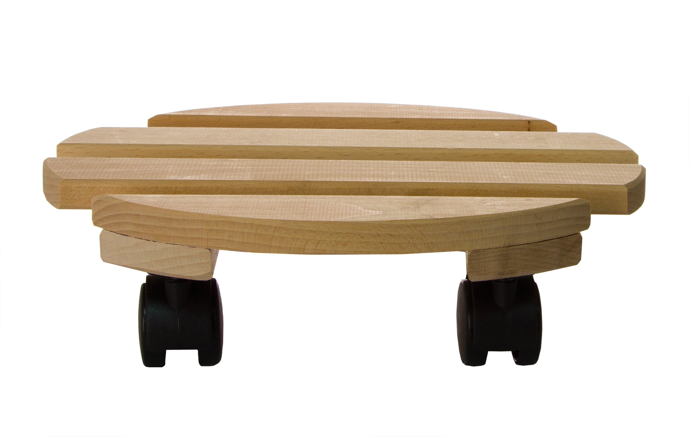 BigDean Garten Pflanzenroller Holz 30 cm 3er Set 120 kg