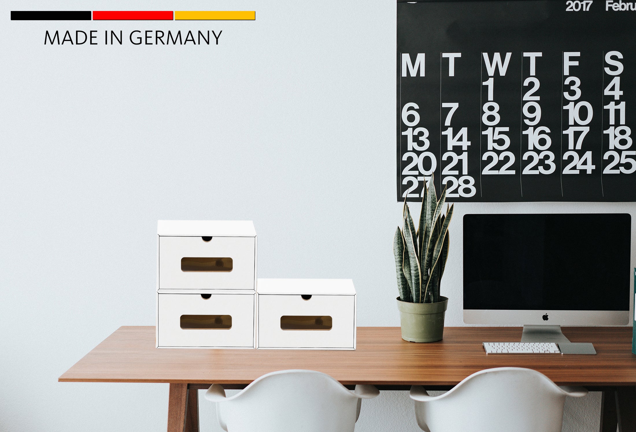 BigDean Haushalt Schuhbox Weiß Sichtfenster 30er-Set stapelbar