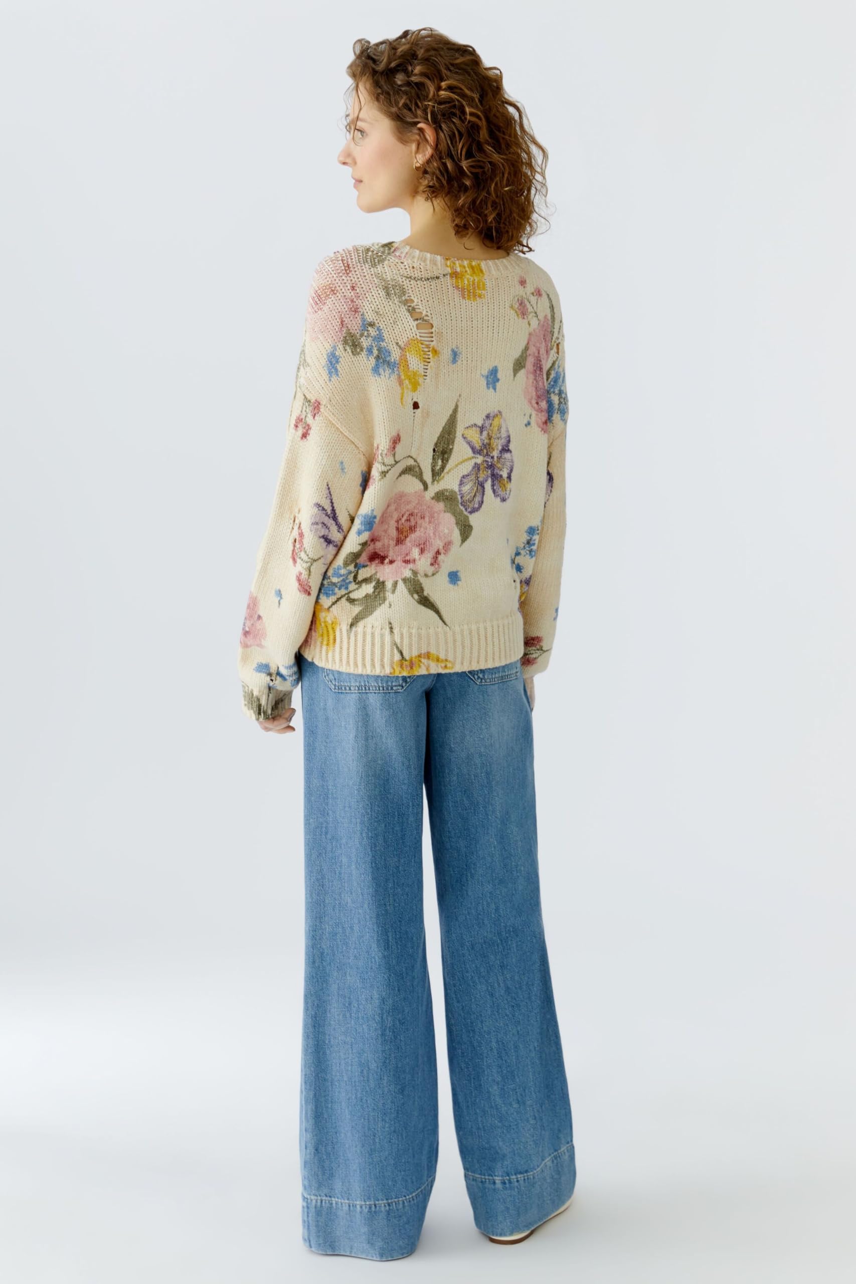 OUI Pullover Floral lässig Vintage für Damen