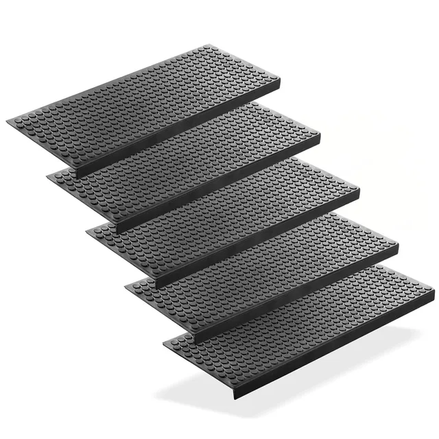 BigDean Stufenmatten Gummi 75x25 cm Stufenmatte 5er Anti-Rutsch