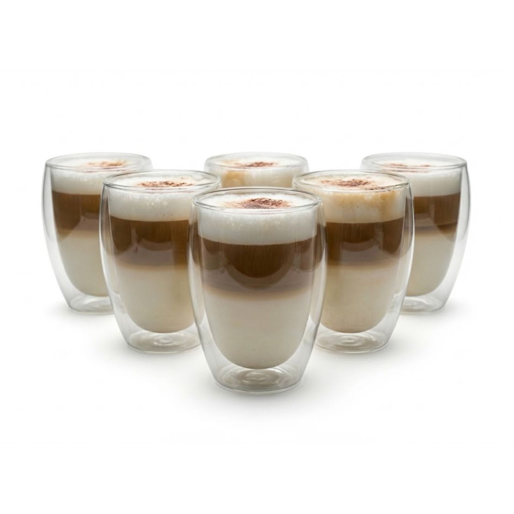 BigDean Küche & Vorrat Latte Macchiato Gläser 300ml 6x doppelwandig