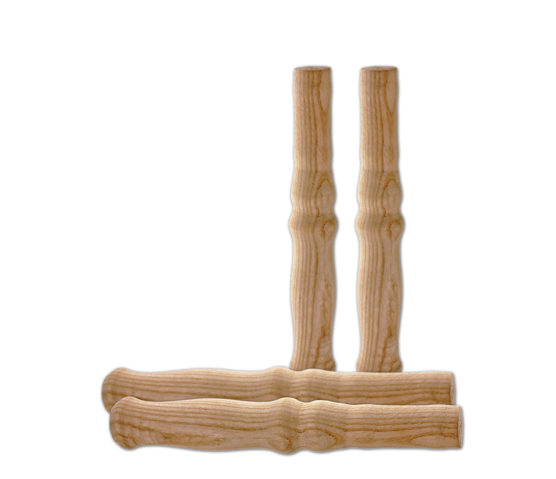 BigDean Garten Holzgriffe Schubkarre 23,5 cm 4 Stück Universal Holz