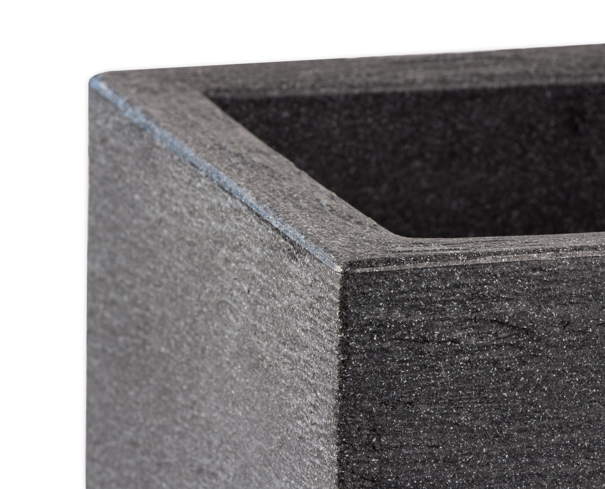 BigDean Pflanzkübel 80x30 cm Granitoptik Pflanztopf Anthrazit