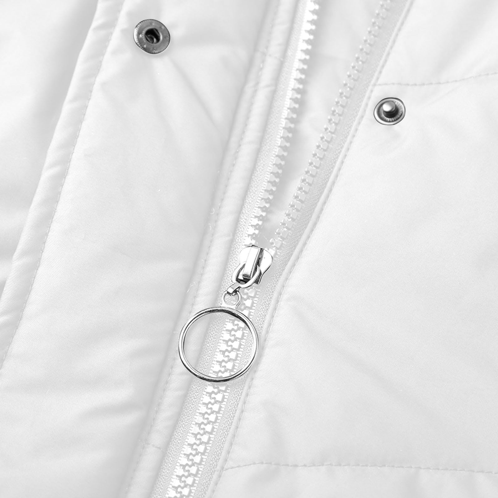Luadnysin Jackets Daunenjacke Damen M Weiß wasserdicht