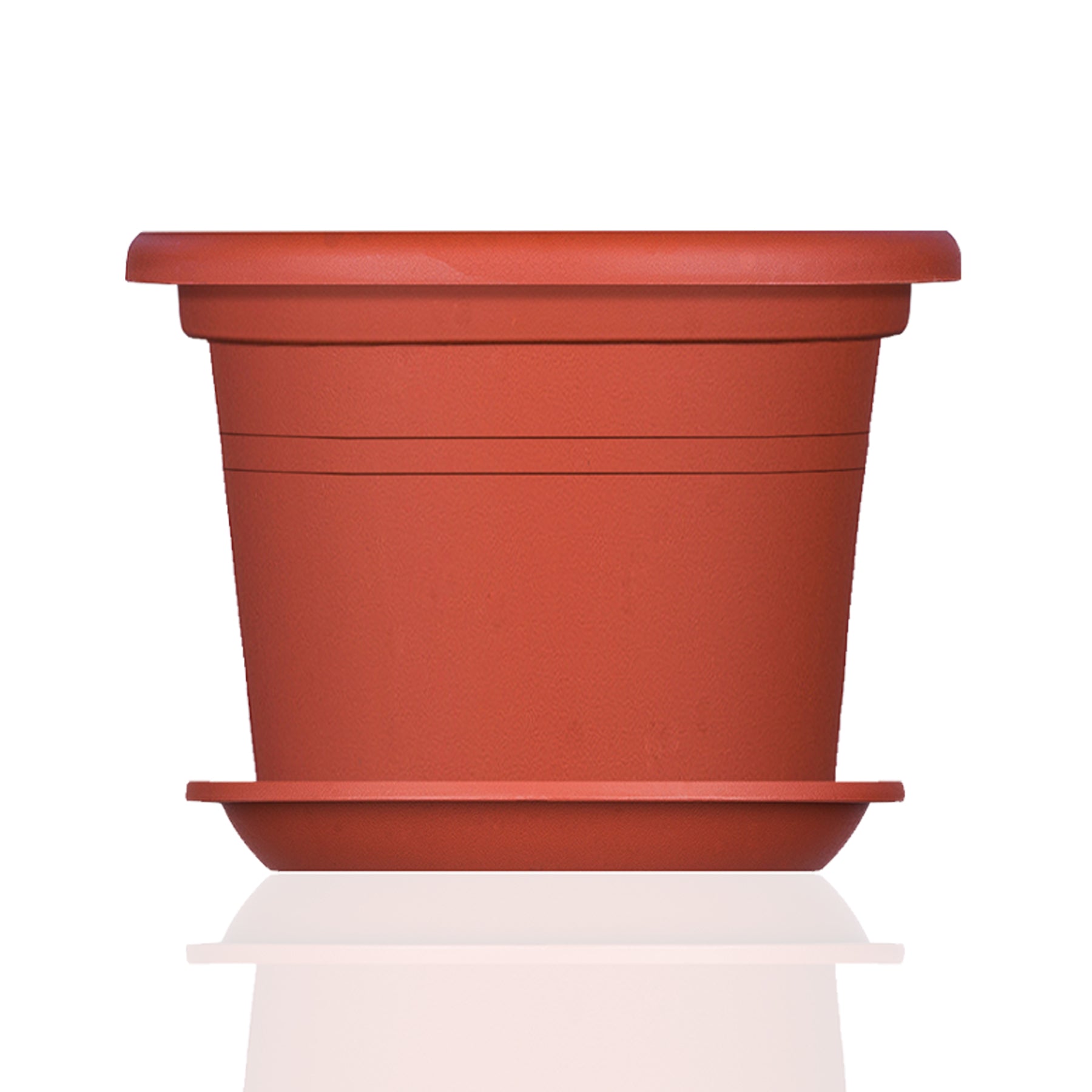 BigDean Blumentopf Untersetzer 19cm Terrakotta 6er Kunststoff