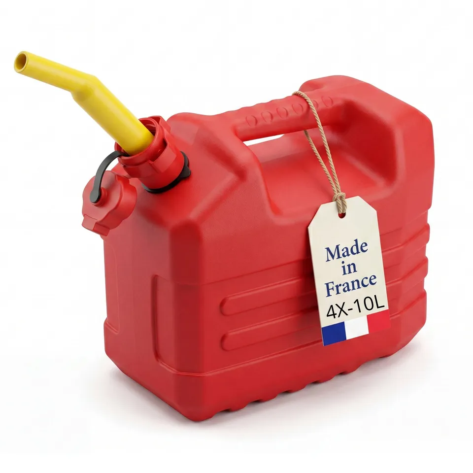 BigDean Kanister 10 Liter 4 Stück Benzinkanister mit Stutzen