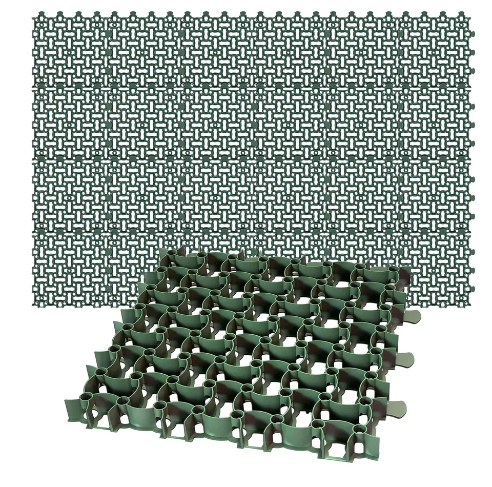 BigDean Küche & Vorrat Rasengitter 24x 50x50 cm grün 6 m²