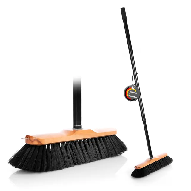 BigDean Bad Zimmerbesen Rosshaar 150 cm Ausziehbar