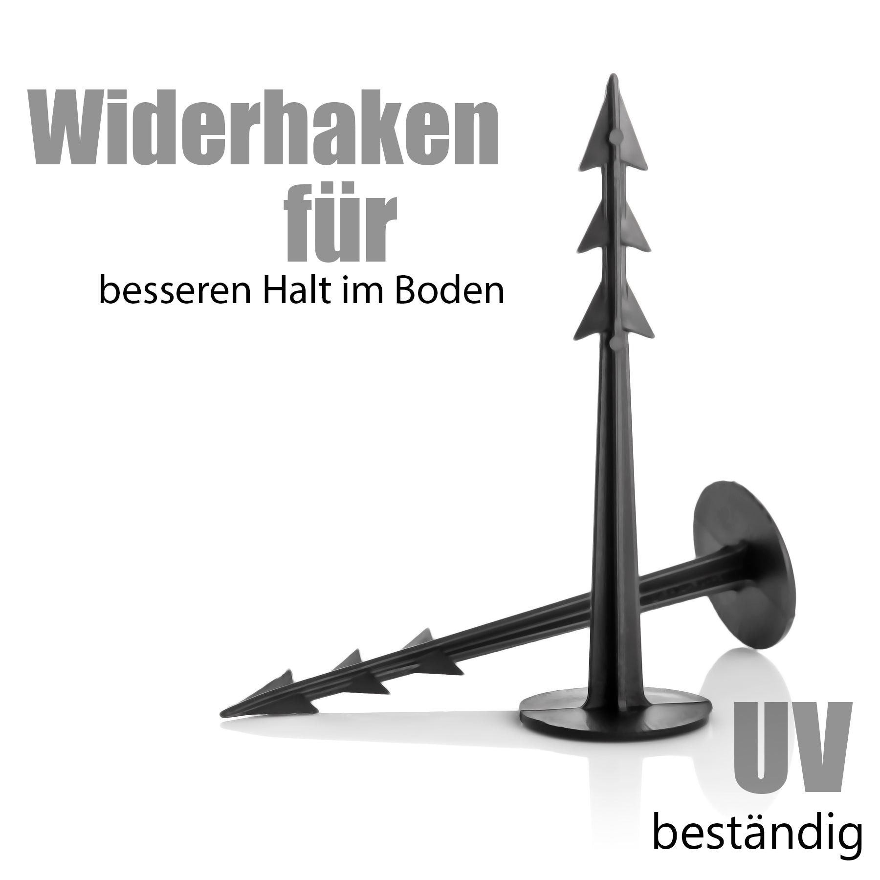 BigDean Erdnägel Unkrautvlies 12,5 cm 200 Stück