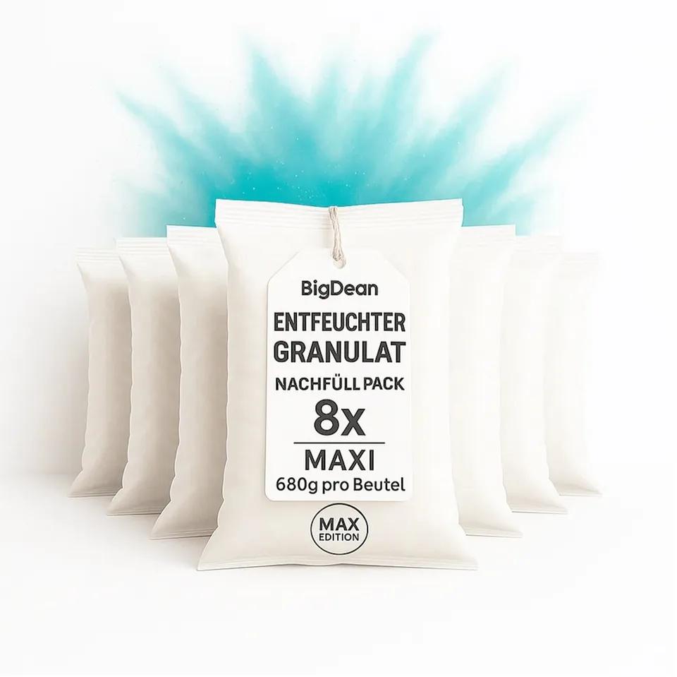 BigDean Luftentfeuchter Nachfüllpack 8x680 g Granulat