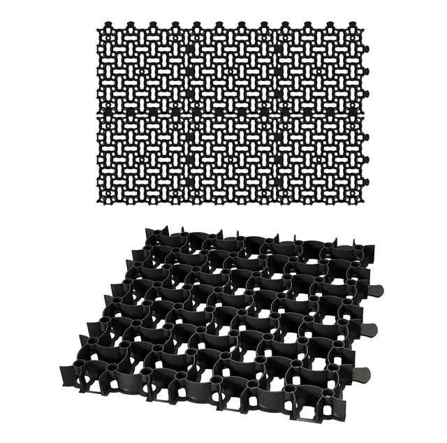BigDean Rasengitter Paddockplatte 50x50 schwarz 6er 1,5m²