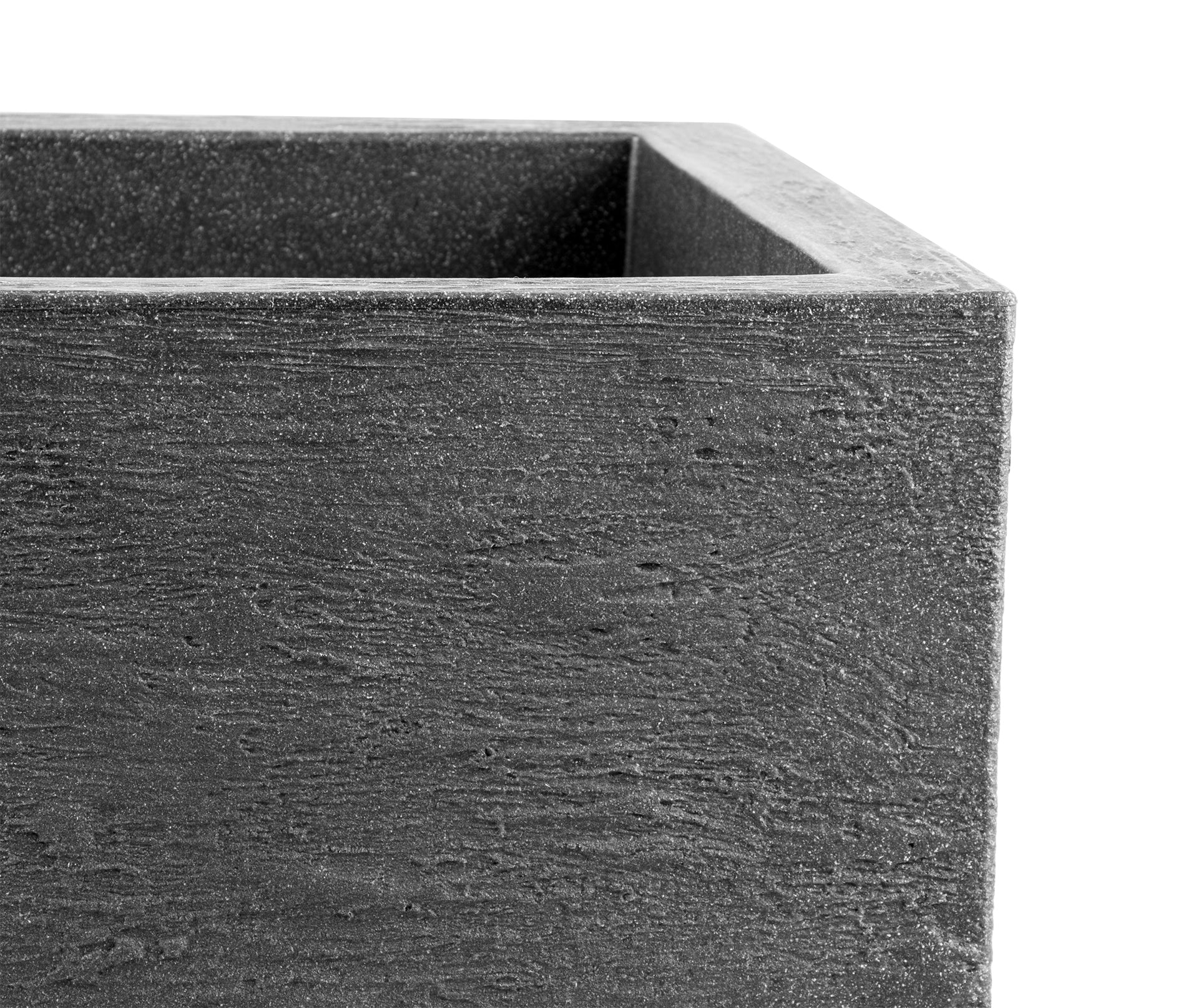BigDean Garten Pflanzkübel Kubus 50x50 Anthrazit Frostsicher XXL