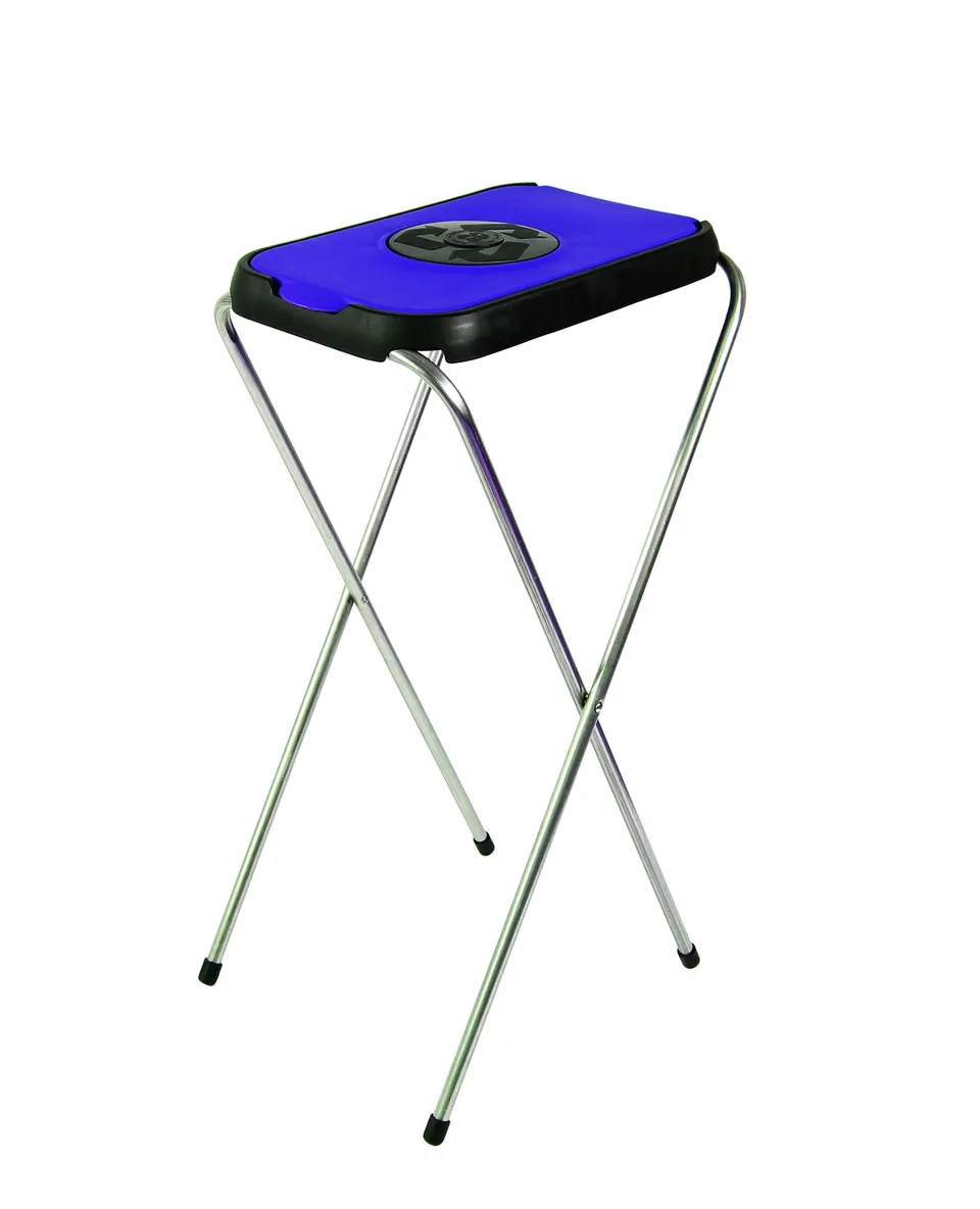 BigDean Haushalt SwingFix Müllsackständer 120L Blau mit Deckel