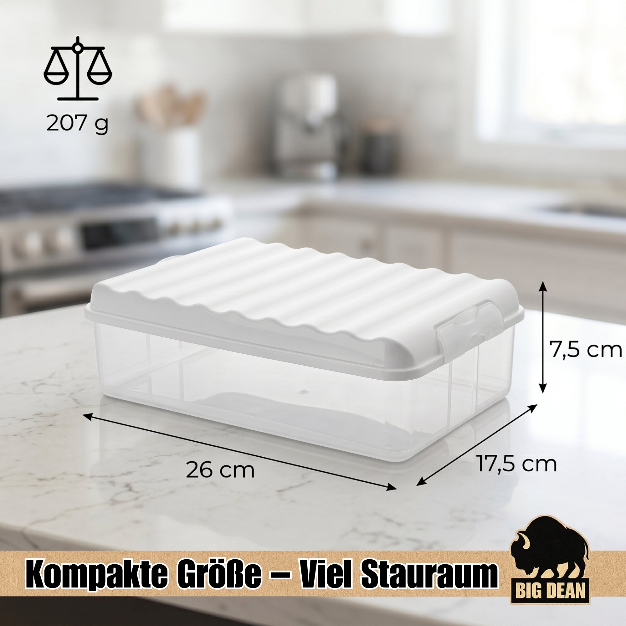 BigDean Aufschnittbox 2,5L 3er Set Kühlschrankbox Made in Germany