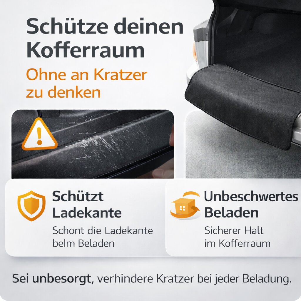 BigDean Haushalt Ladekantenschutz 100x70cm Hund wasserdicht
