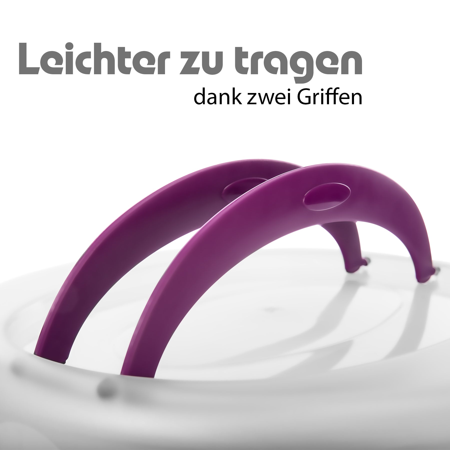 BigDean Kuchen Transportbox rund Brombeere Tortenglocke 2er Set