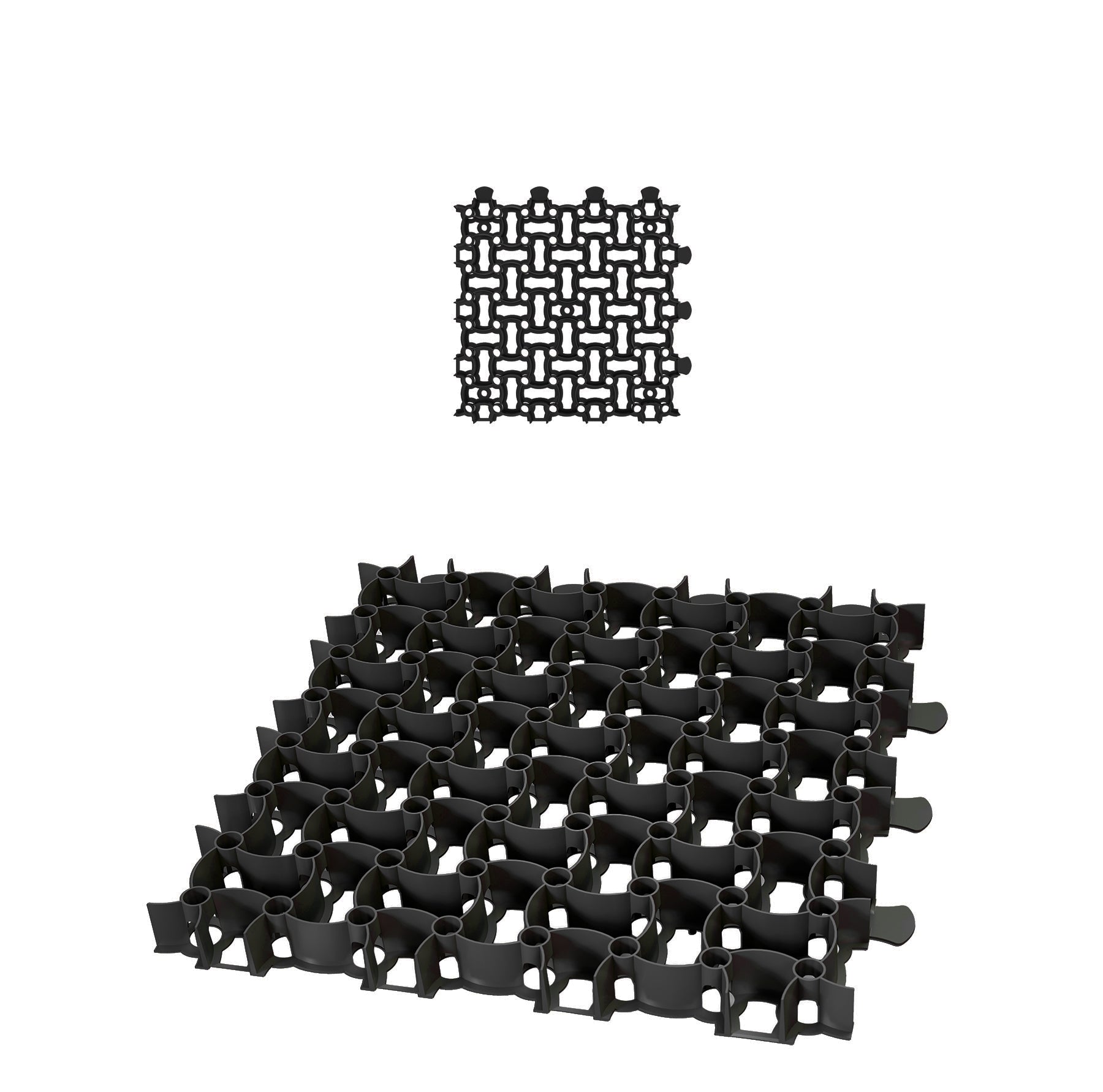 BigDean Rasengitter Paddockplatte 50x50cm Schwarz 0,25m²