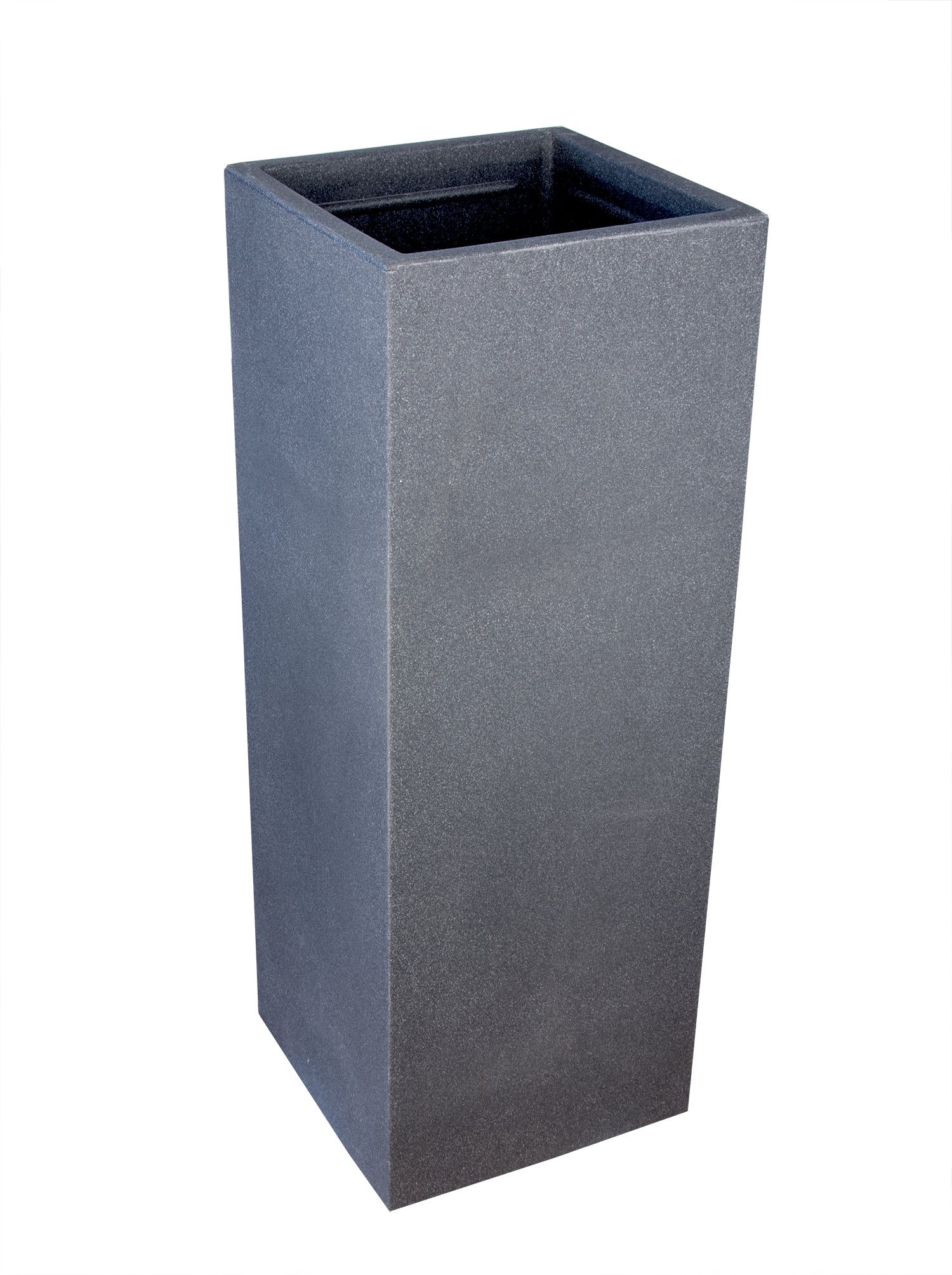 BigDean Pflanzsäule Stein-Optik 80x30x30 Anthrazit