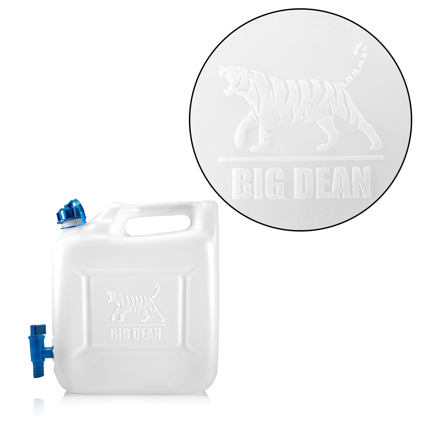 BigDean Haushalt Wasserkanister 12l mit Hahn lebensmittelecht