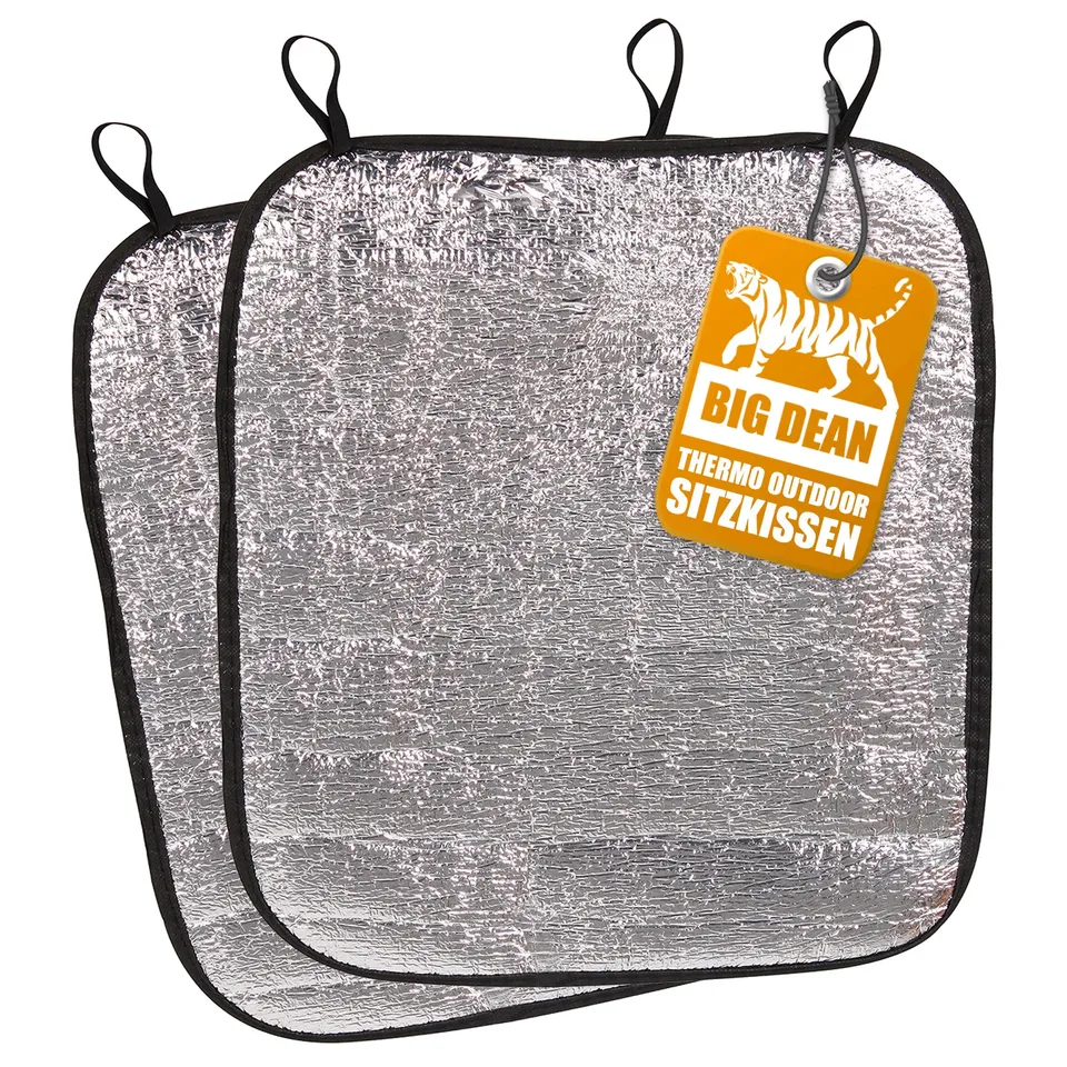 BigDean Thermo Sitzkissen 35x40 Outdoor Alu 2er Set faltbar