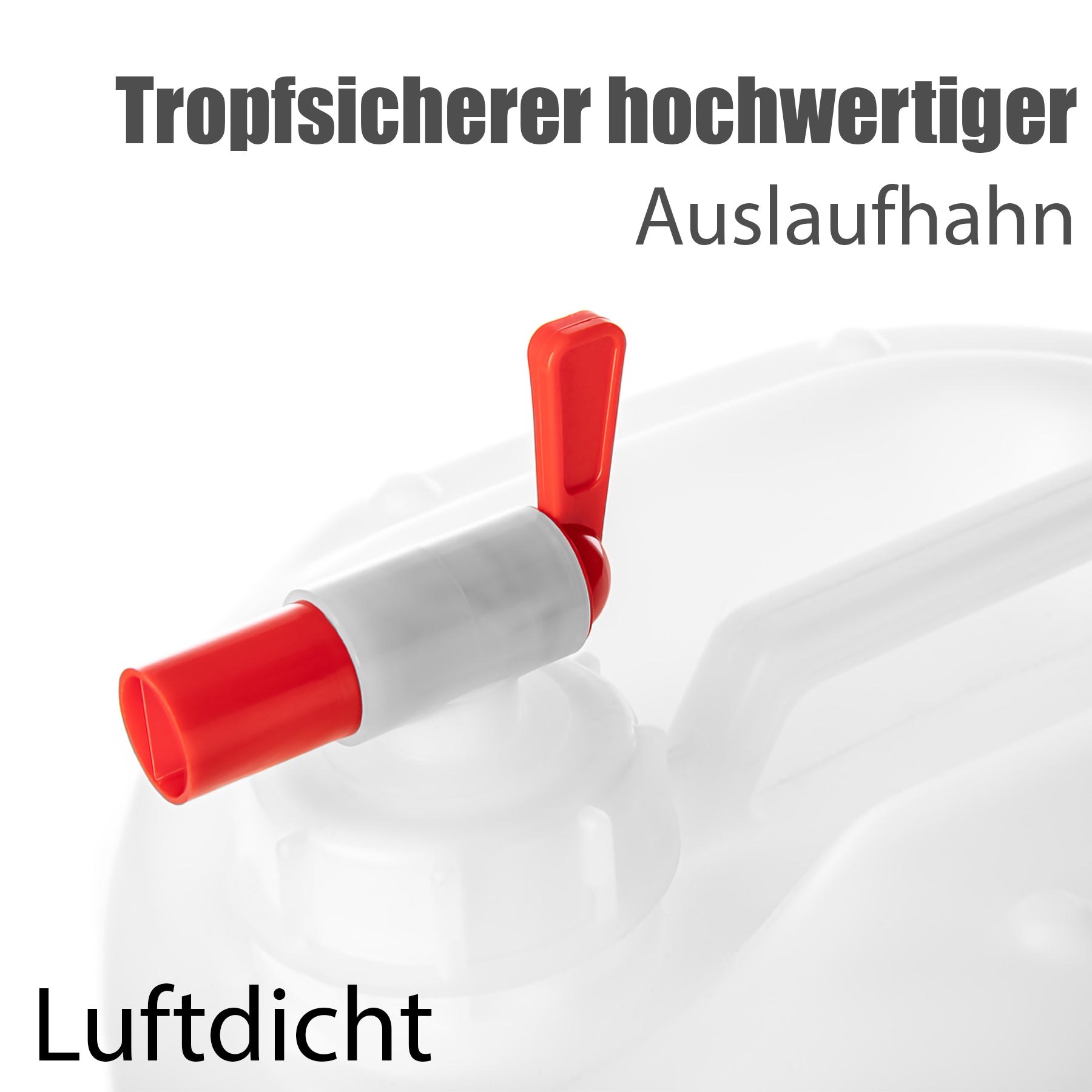 BigDean Haushalt 2x Wasserkanister 10L Hahn BPA-frei