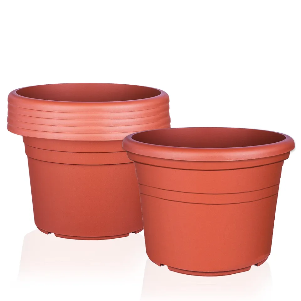 BigDean Blumentopf Ø35 cm terrakotta Kunststoff 6 Stück