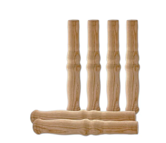 BigDean Holzgriffe XXL 23,5 cm 6 Stück Schubkarre Griff