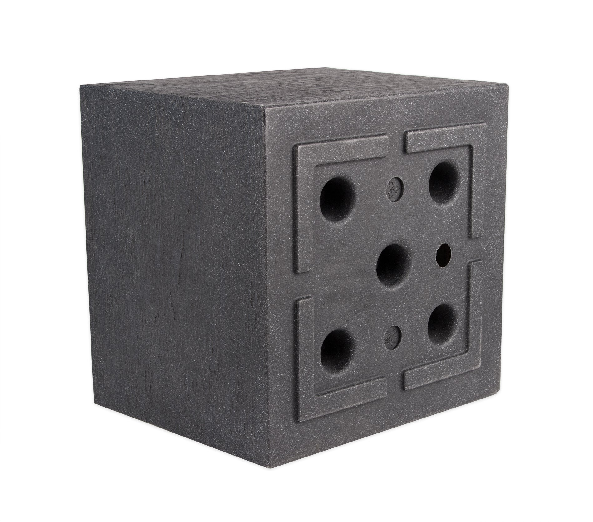 BigDean Pflanzkübel 39x39 cm Anthrazit Granitoptik
