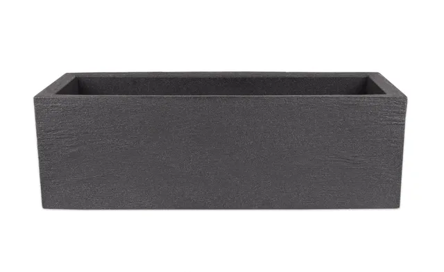 BigDean Pflanzkübel 80x30 cm Granitoptik Pflanztopf Anthrazit
