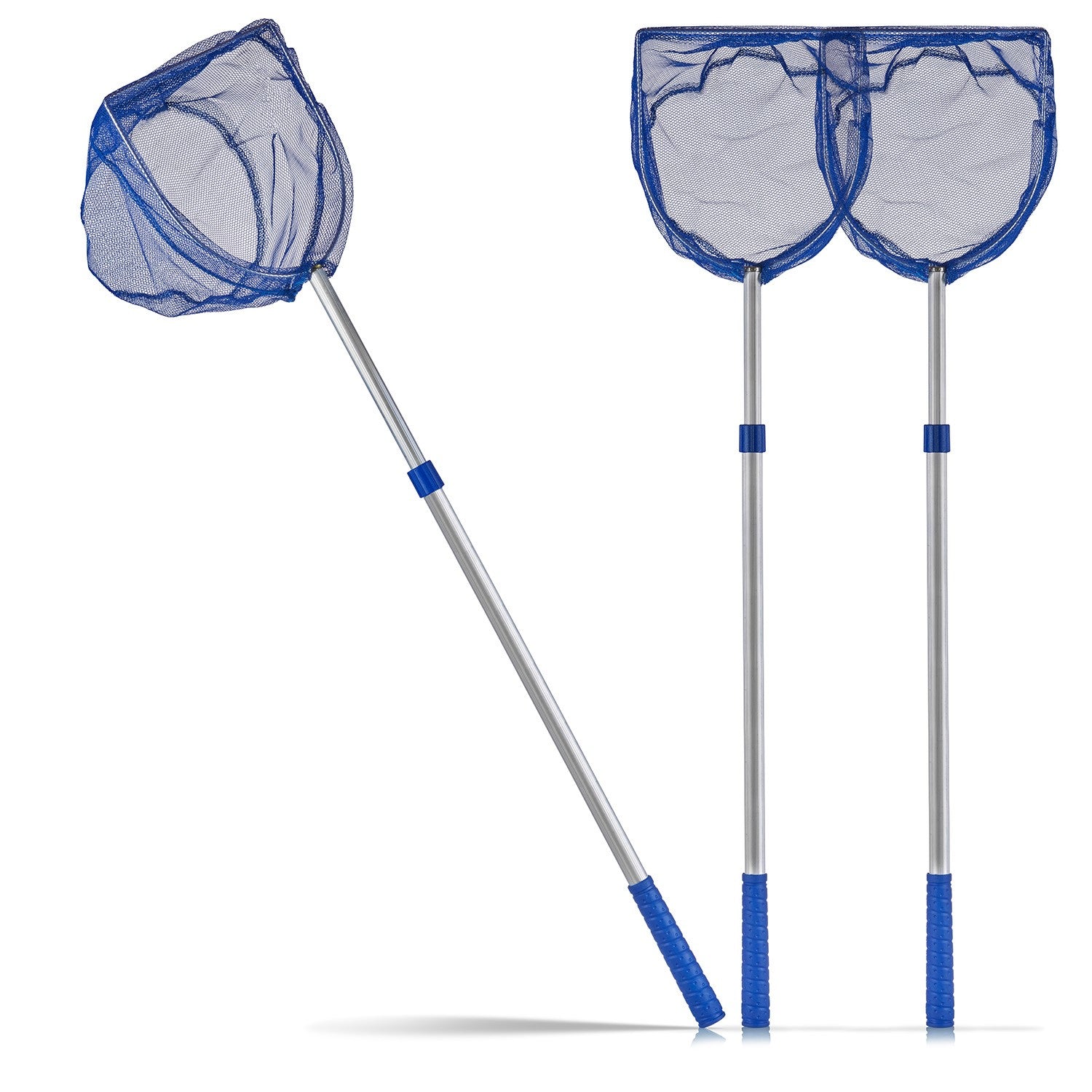 BigDean Kescher Kinder 3er Teleskop 75cm Kescher Nylon-Netz