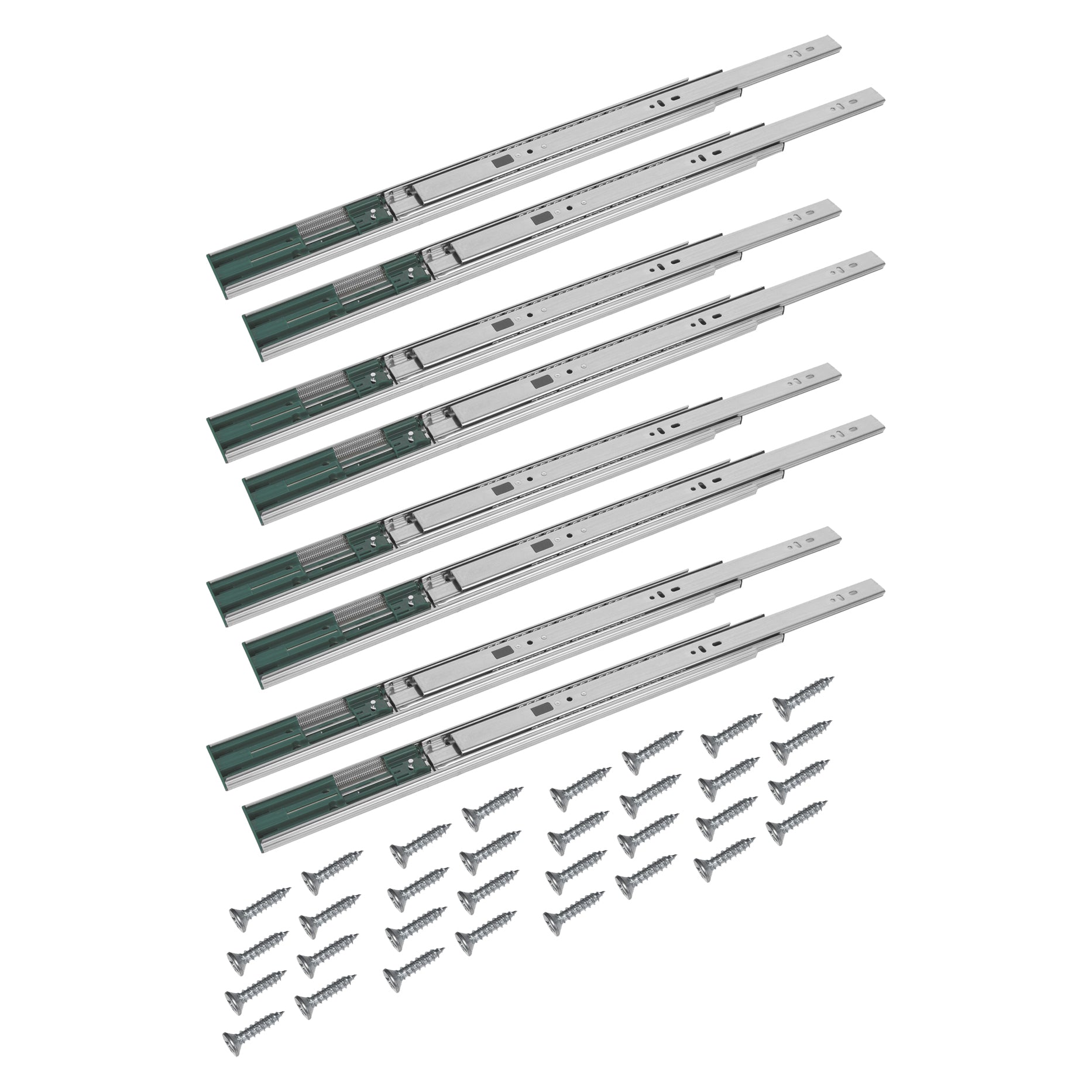 BigDean Schubladenschienen Vollauszug 550mm Softclose 4 Paar