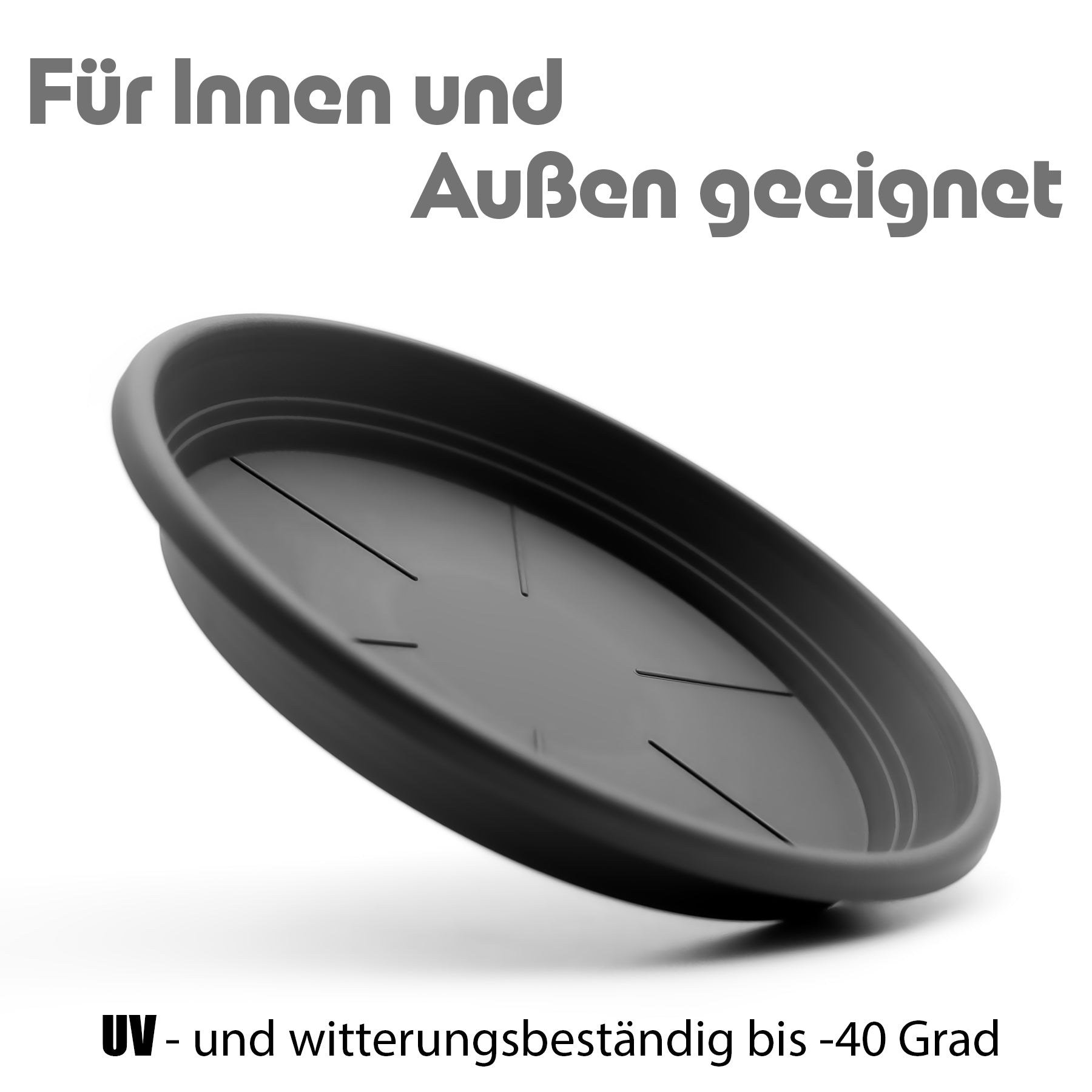 BigDean Untersetzer Ø29,5 cm Anthrazit 10 Stück