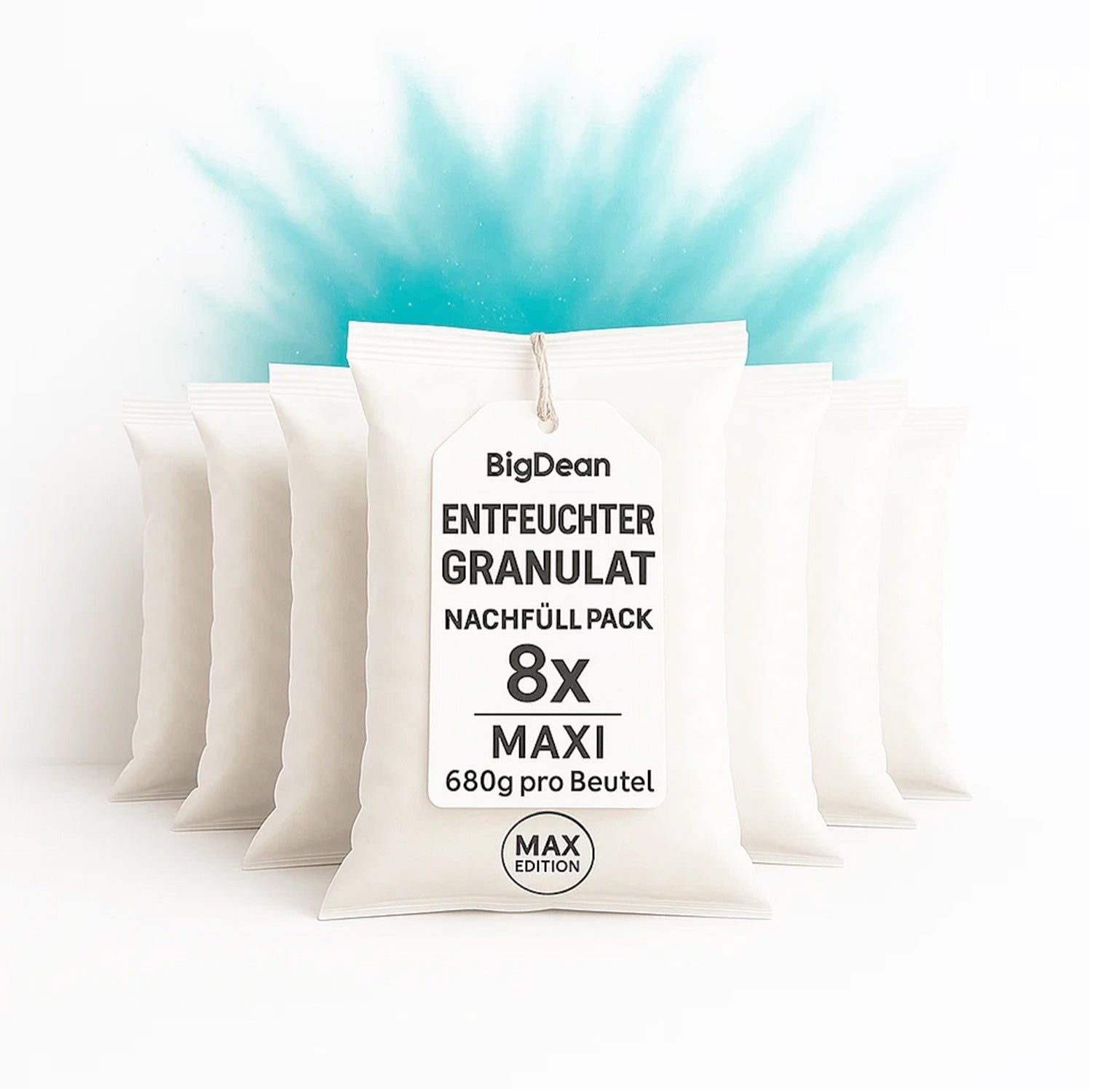 BigDean Luftentfeuchter Nachfüllpack 8x680 g Granulat