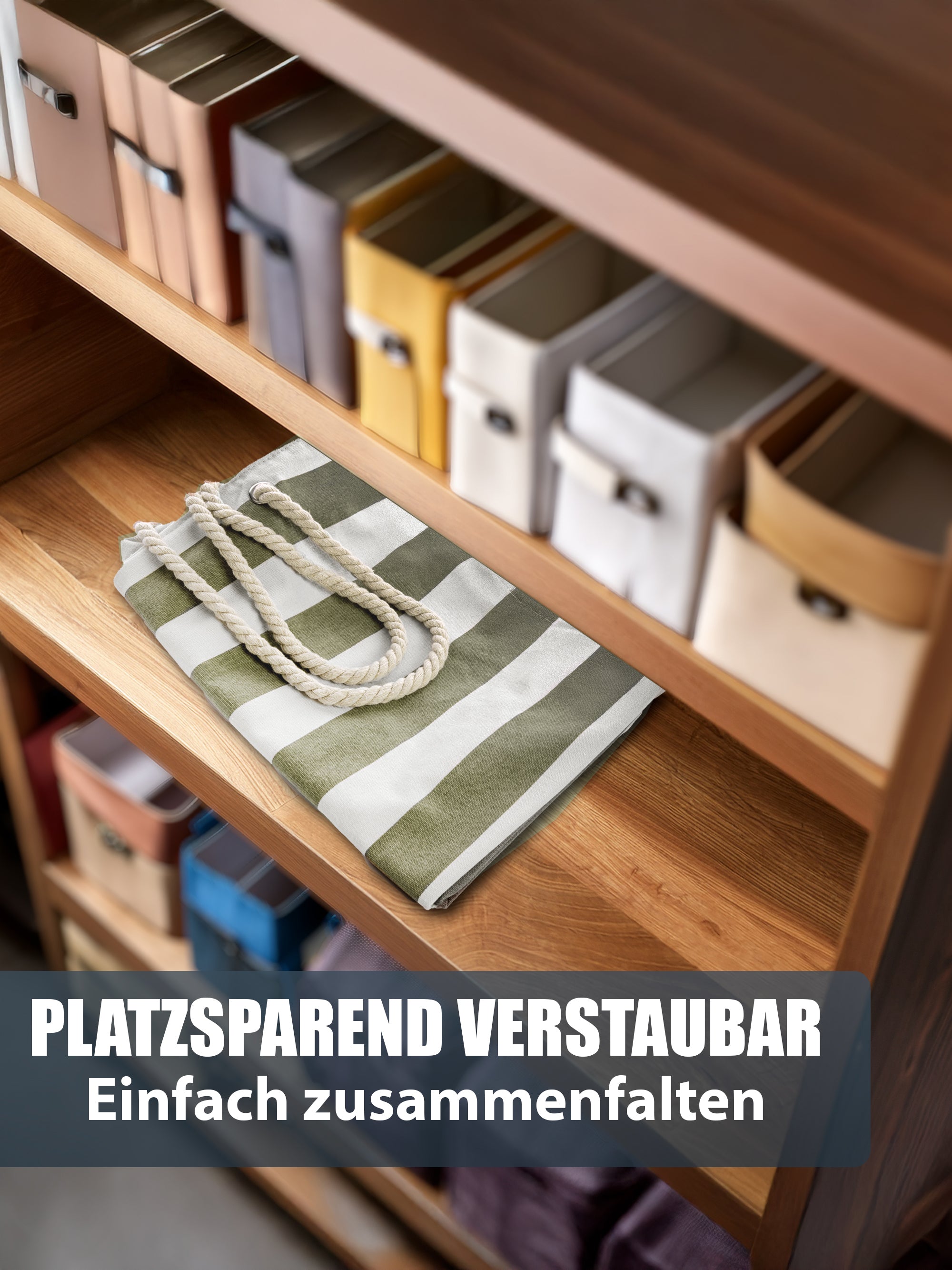 BigDean Strandtasche XXL Badetasche Reißverschluss wasserabweisend