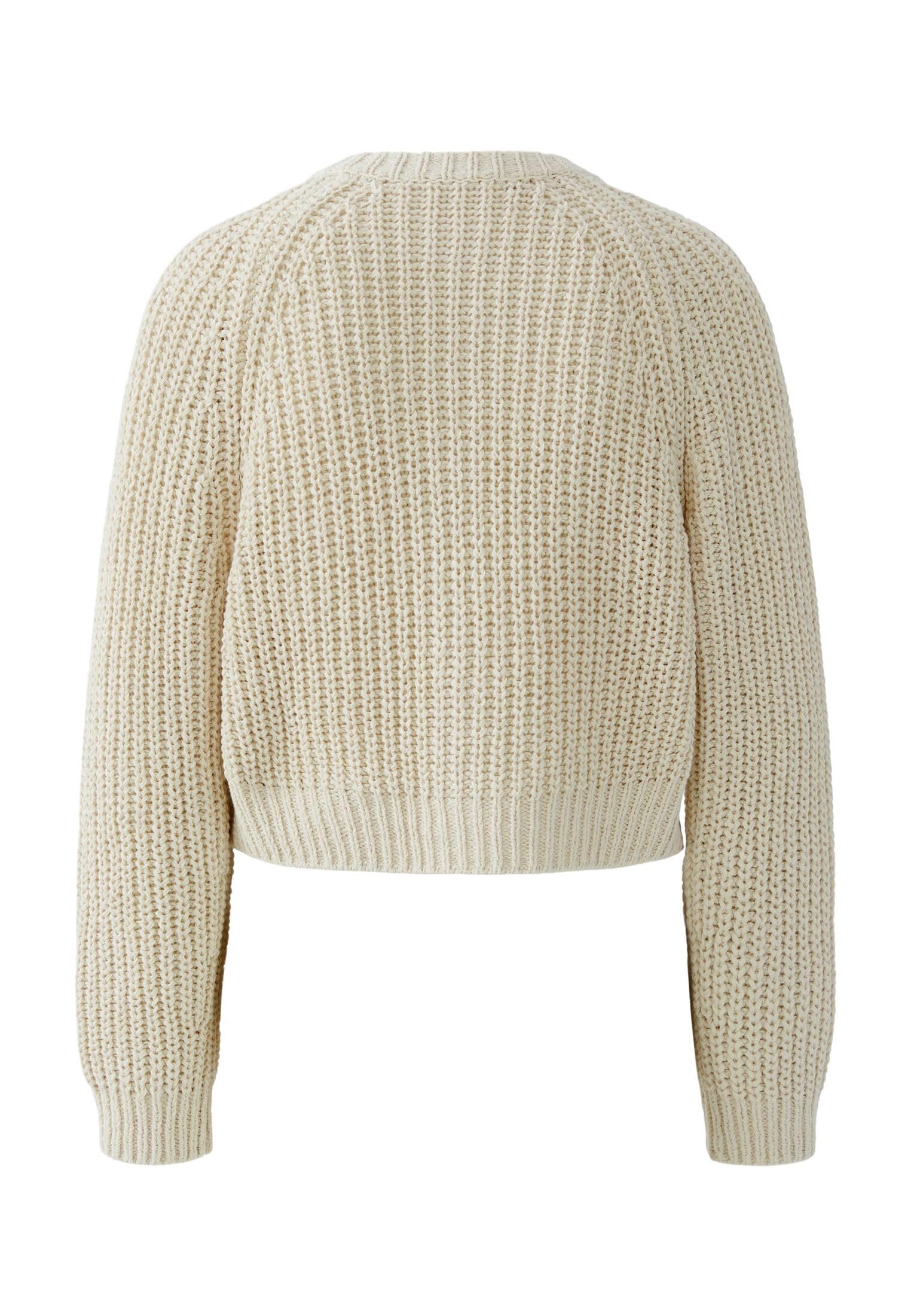 OUI Pullover Strickjacke Uni lässig für Damen
