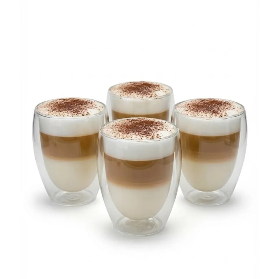 BigDean Latte Macchiato Gläser 300ml doppelwandig 4er Set